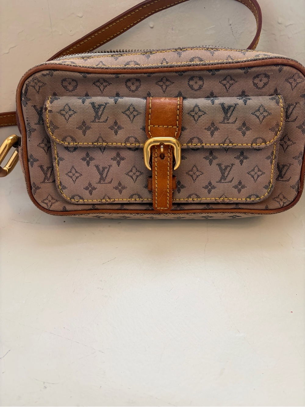 Louis Vuitton Juliette Mini Lin Crossbody Bag Authentic VTG Project